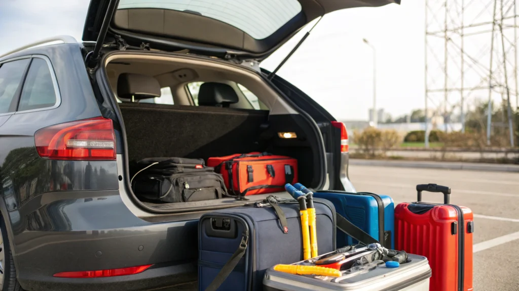 Master preparing car for road trip with tips like a road trip checklist, car maintenance tips, vehicle inspection before trip, long drive preparation, and emergency kit essentials.